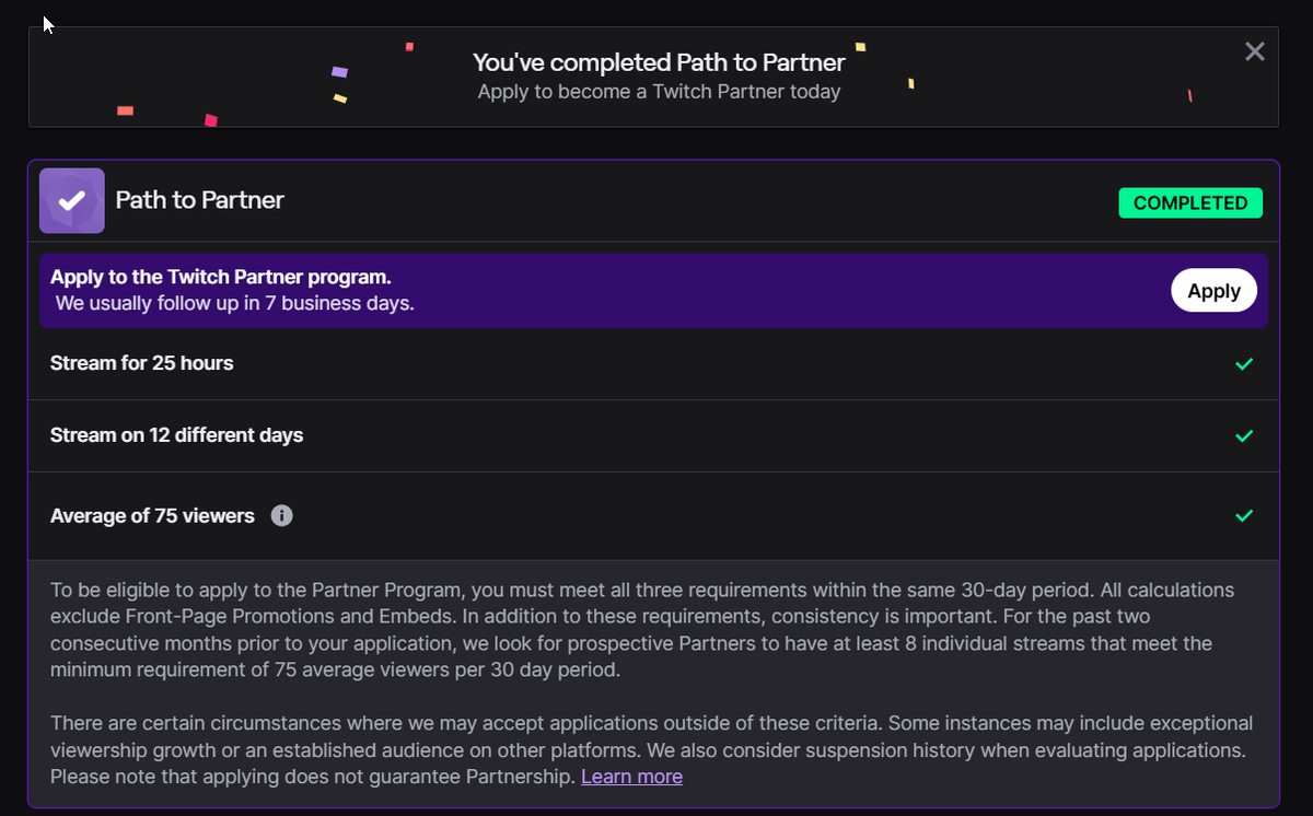 The Power of Twitch Community. 
8 more Streams Terrible Family.... 8 more streams!