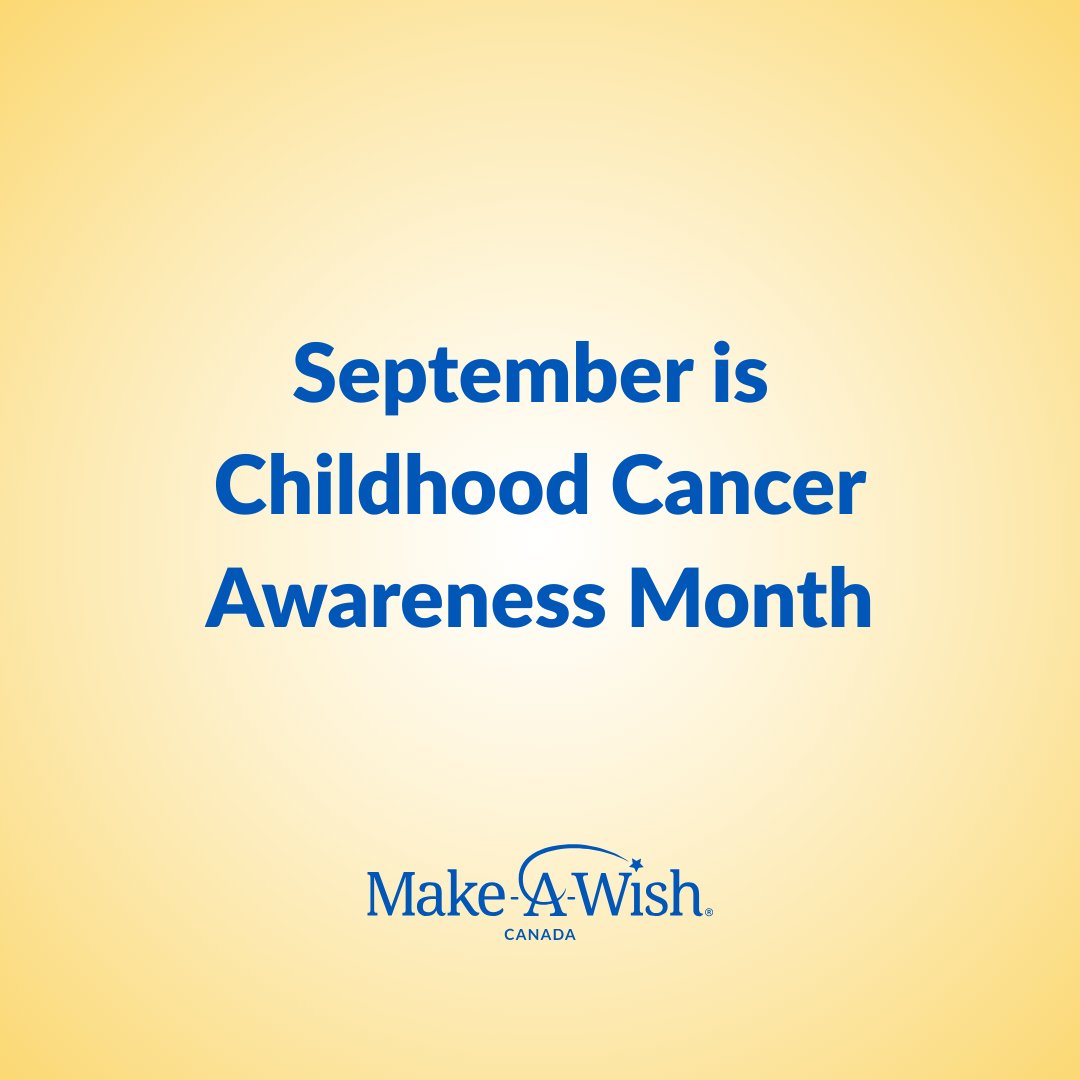 MakeAWishCA's tweet photo. This September, 180 new families in Canada will hear the words no parent should ever hear: "Your child has cancer." 💙 Thanks to @jerseymikescan, every donation will be matched to go 2x as far toward our goal to raise $75,000 this month.

Visit: https://t.co/LjDnku0aFo https://t.co/L6CtPGLuG1