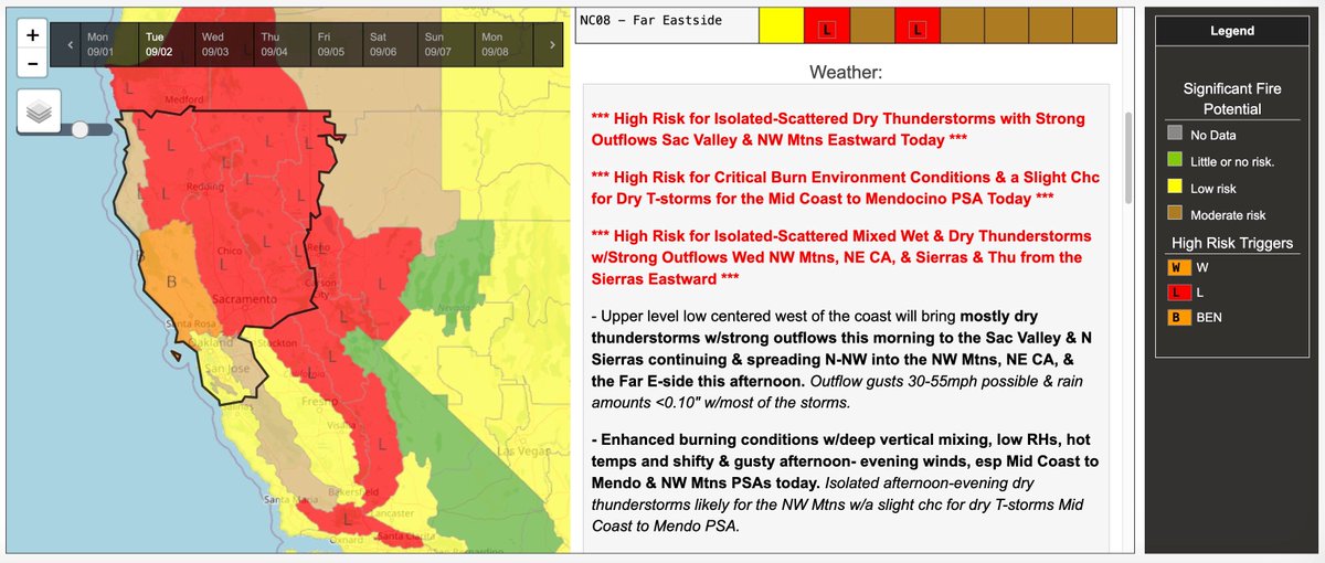 wildland_zko's tweet photo. Sporty morning unfolding.
New lightning fires in the foothills from Sonora to Yuba County, so far.
Breezy and light sprinkles in Chico...
We don't have any new intel for #RootFire near Mt. Shasta, yet. https://t.co/kAAz0tEh91