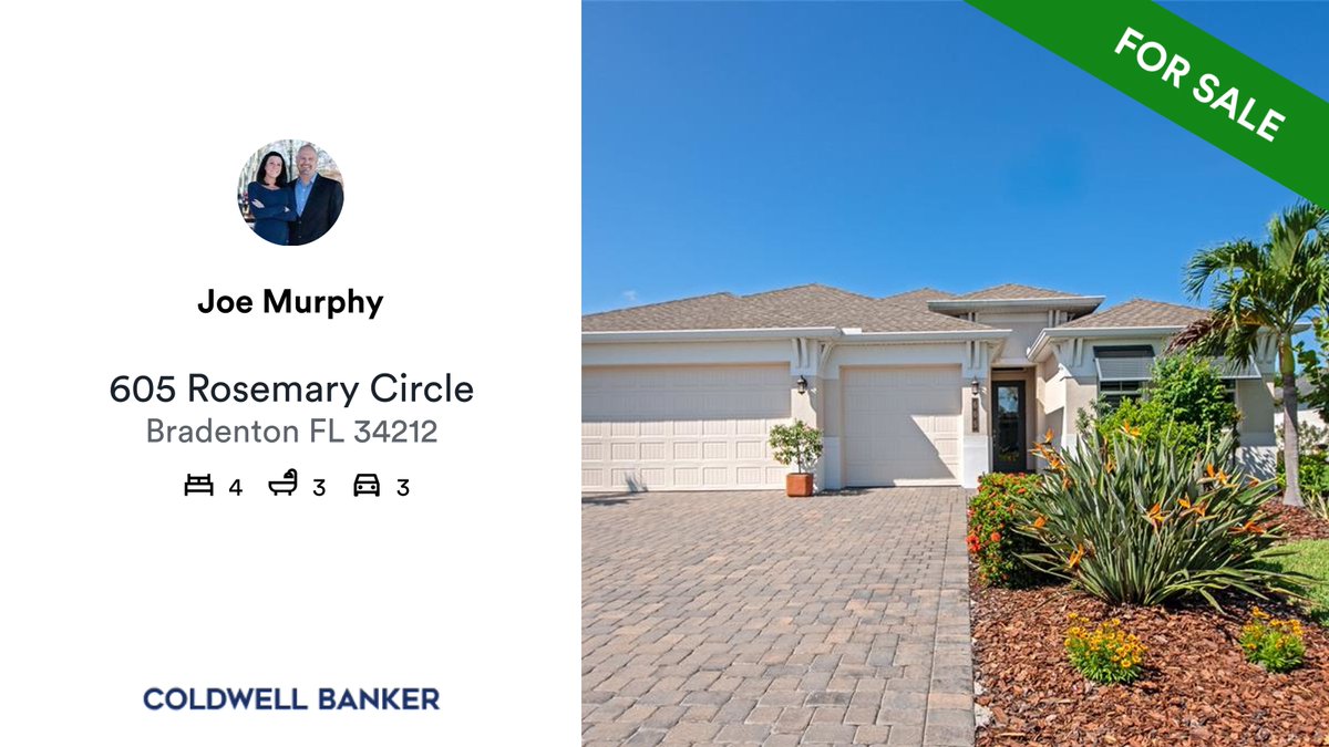 manateemoves's tweet photo. 🛌 4 🛀 3 🚘 3
📍 605 Rosemary Circle, Bradenton, FL, 34212

My latest listing on RateMyAgent.
BK 3030358
https://t.co/TnsxdSeSks

...
#ratemyagent #realestate #COLDWELL_BANKER_REALTY https://t.co/xDvHca30Ak