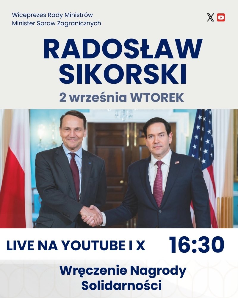 🦋Dorota🦋 (@dorota43190862) on Twitter photo Marco Rubio właśnie powiedział, że w tym roku widział się z <a href="/Sikorski_Rad/">Radek Sikorski</a> 12 razy na spotkaniach na całym świecie.
Czyli jest inaczej niż kłamią PiSowscy politycy, że rząd nie ma kontaktu z rządem amerykańskim.
#RobimyNieGadamy Marco Rubio właśnie powiedział, że w tym roku widział się z <a href="/Sikorski_Rad/">Radek Sikorski</a> 12 razy na spotkaniach na całym świecie.
Czyli jest inaczej niż kłamią PiSowscy politycy, że rząd nie ma kontaktu z rządem amerykańskim.
#RobimyNieGadamy