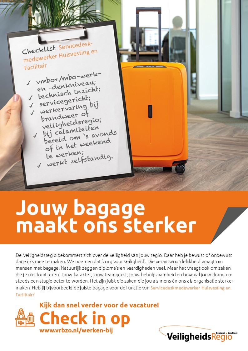 Kom je bij ons werken als Servicedeskmedewerker Huisvesting en Facilitair? Dan ben jij diegene die zorgt dat storingen worden opgelost. Je collega’s kunnen daardoor veilig en verantwoord hun werk doen. Bekijk de hele vacature: 
bit.ly/4mJs6xO