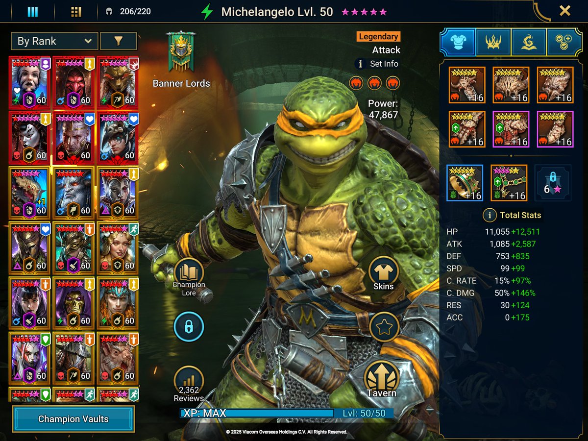 Blue2Rob's tweet photo. @RaidRPG Work in progress,but hey ….cowabunga dudes 😀 https://t.co/XTkcesz9PR