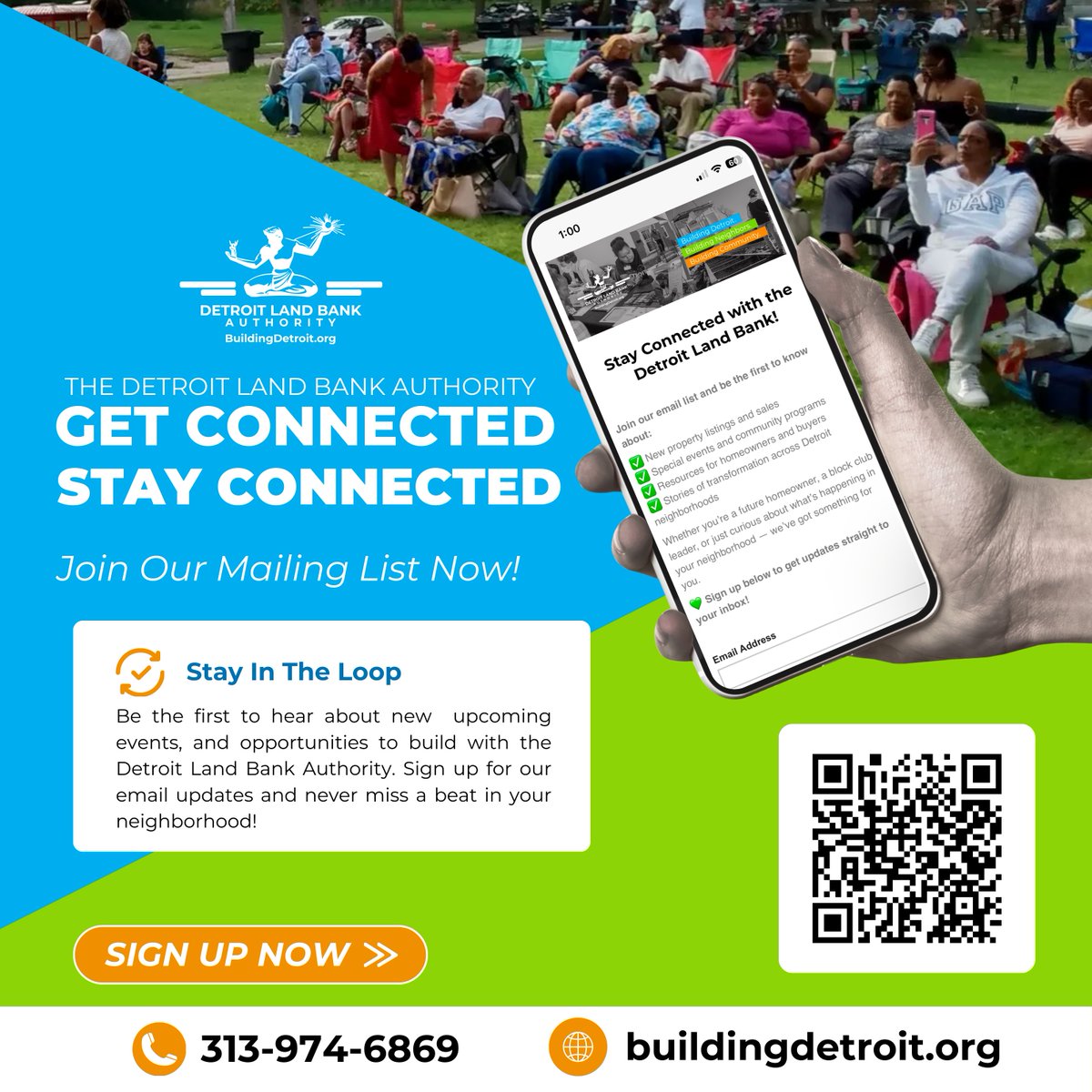 📲 Stay in the know with the Detroit Land Bank Authority!
From community events to housing opportunities, we’ll keep you updated every step of the way.

✅ Sign up for our email list today and never miss a beat in your neighborhood!

🔗 buildingdetroit.org | ☎️ 313-974-6869