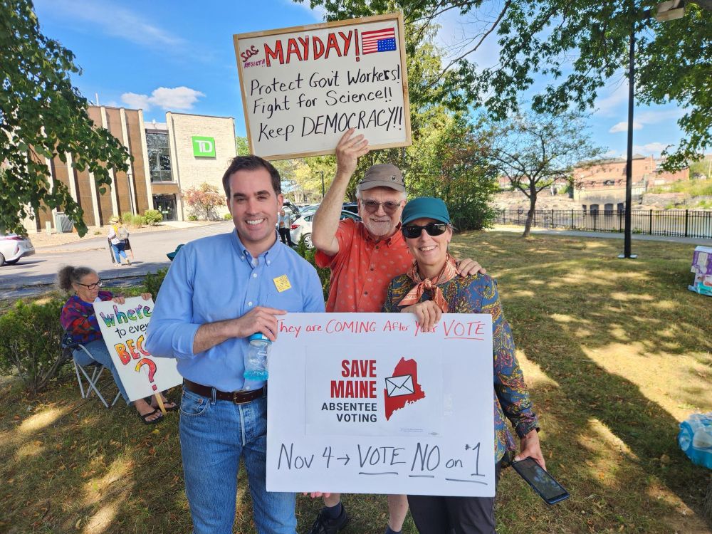 Great to be back in my hometown Lewiston/Auburn to meet voters at yesterday's Workers over Billionaires Protest. I’ll be a pro-labor Senator who fights for working families, not corporate interests.   

Together, we will build an economy that works for everyone.