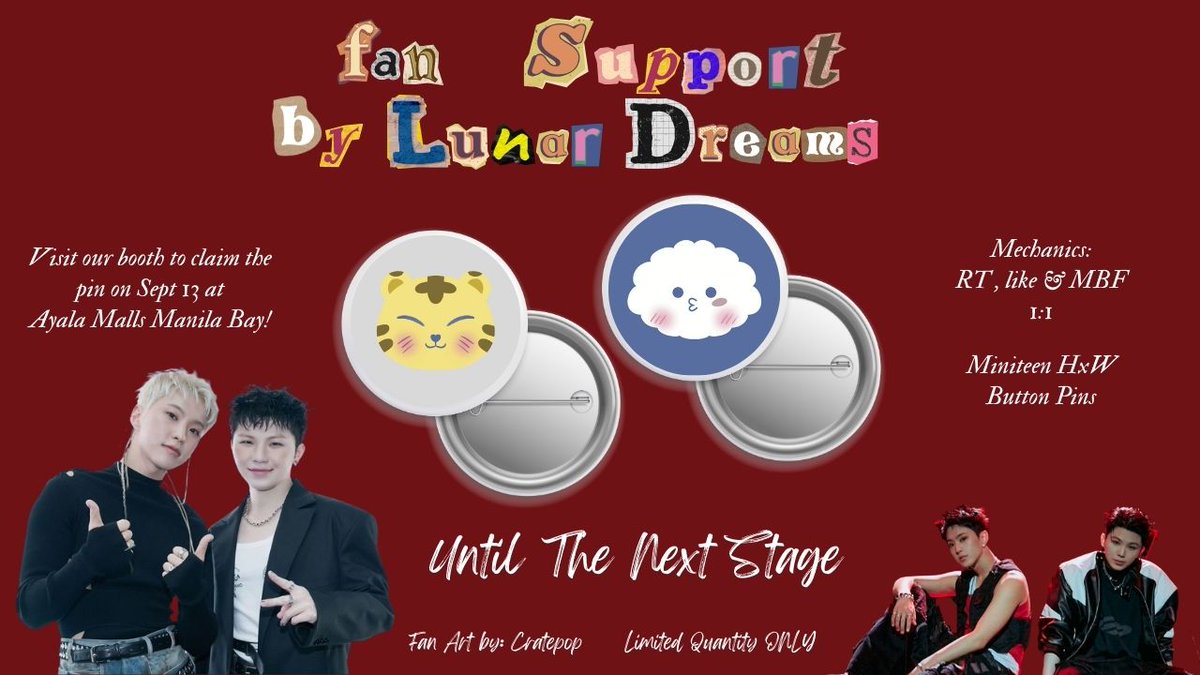 Moon Crafts by C&J (@mooncraftsbycj) on Twitter photo — a fan support by <a href="/LunarDreams0914/">Lunar Dreams</a>
HxW Send off giveaway~
۶ৎ: like & rt
۶ৎ: mbf
۶ৎ: 1:1
۶ৎ: open for trades
see you on the 13th!!
<a href="/KwonHoshi_ph/">Kwon Hoshi PH ఇ ◝‿◜ ఇ</a> <a href="/HorangdansPH/">Horangdans Philippines</a> <a href="/WooziPH/">WOOZI PHILIPPINES</a>
#FanNightsAtAMManilaBay #UntilTheNextStage — a fan support by <a href="/LunarDreams0914/">Lunar Dreams</a>
HxW Send off giveaway~
۶ৎ: like & rt
۶ৎ: mbf
۶ৎ: 1:1
۶ৎ: open for trades
see you on the 13th!!
<a href="/KwonHoshi_ph/">Kwon Hoshi PH ఇ ◝‿◜ ఇ</a> <a href="/HorangdansPH/">Horangdans Philippines</a> <a href="/WooziPH/">WOOZI PHILIPPINES</a>
#FanNightsAtAMManilaBay #UntilTheNextStage