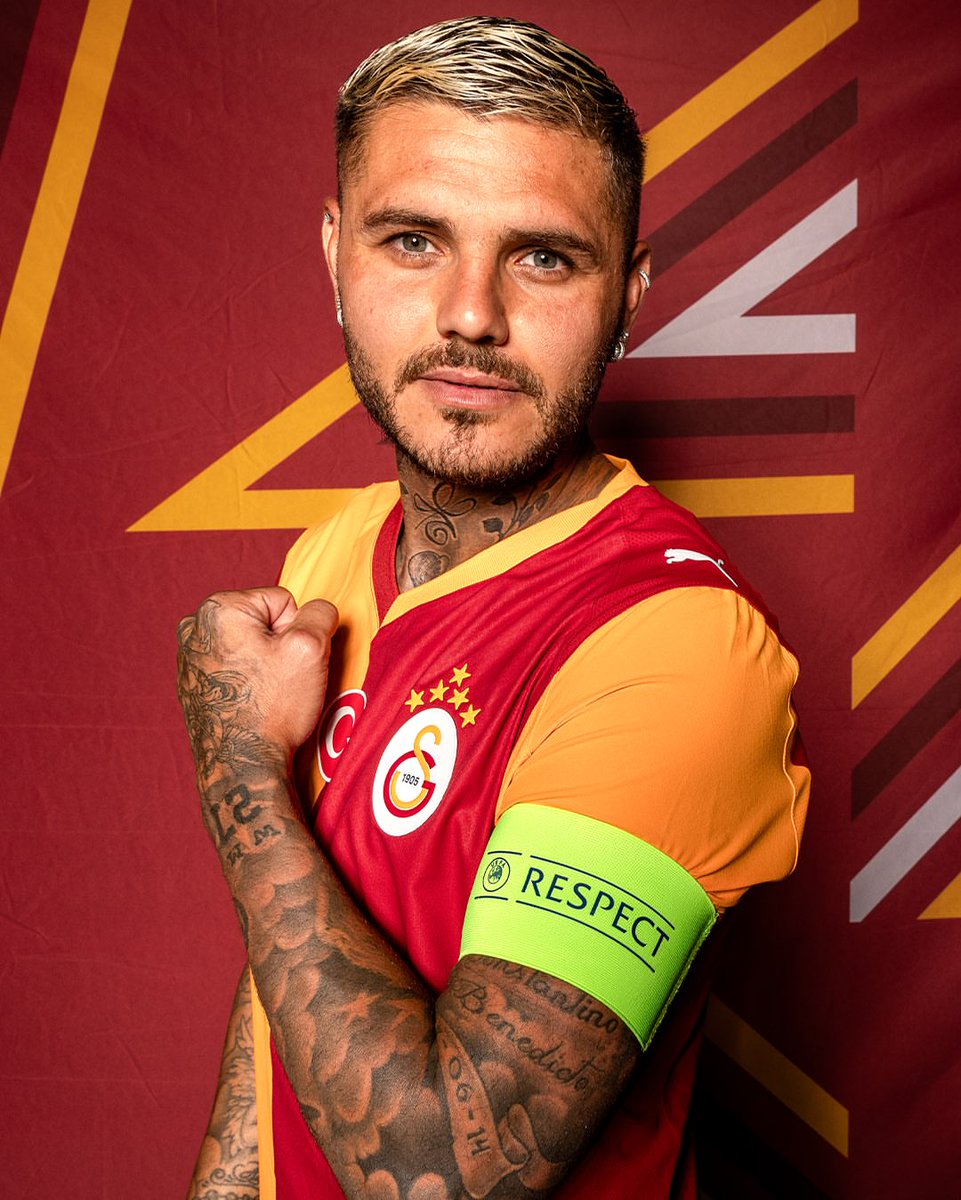 Kaptan Mauro Icardi, Şampiyonlar Ligi medya çekimlerinde.