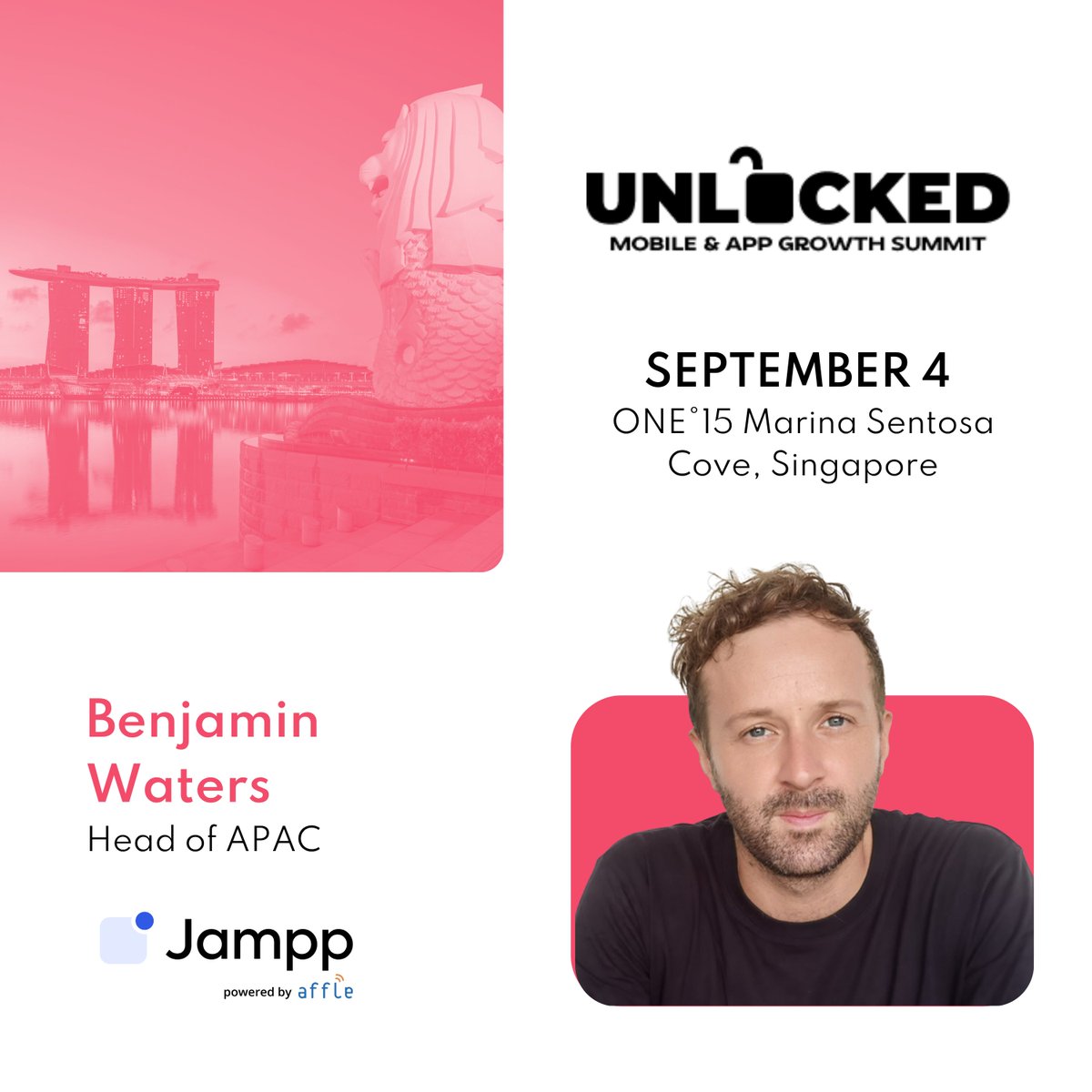 📈 Unlocked Singapore is back on September 4! 

Jampp will be joining app growth experts to discuss all things scaling growth, boosting engagement &amp; driving long-term success in mobile marketing. 

See you there? 👉 bit.ly/46gRB3r