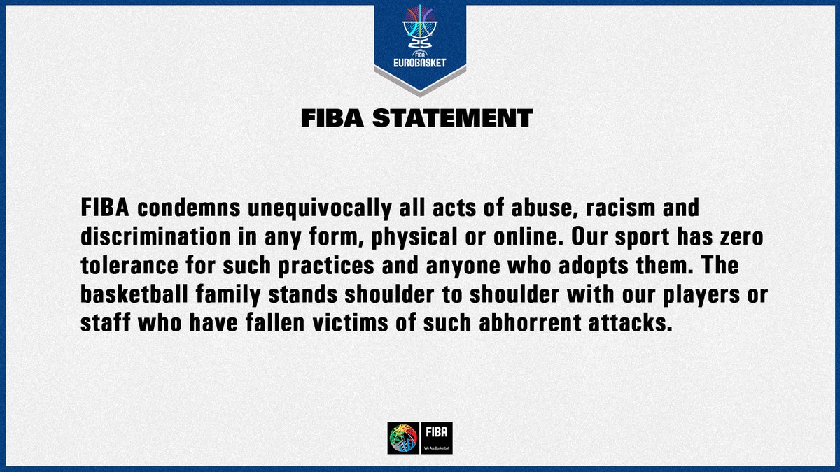 FIBA has released the following statement #EuroBasket