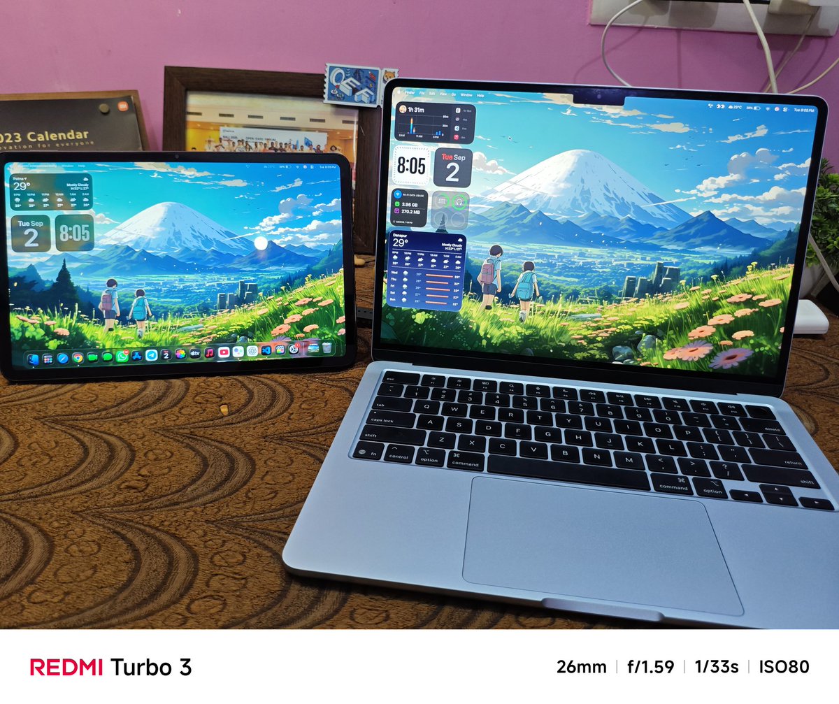 sunnny1583's tweet image. Mac × Xiaomi ecosystem is on another level.
I can literally use my Xiaomi Pad as an external display ❤️‍🔥🤩

#macOS #XiaomiHyperOS