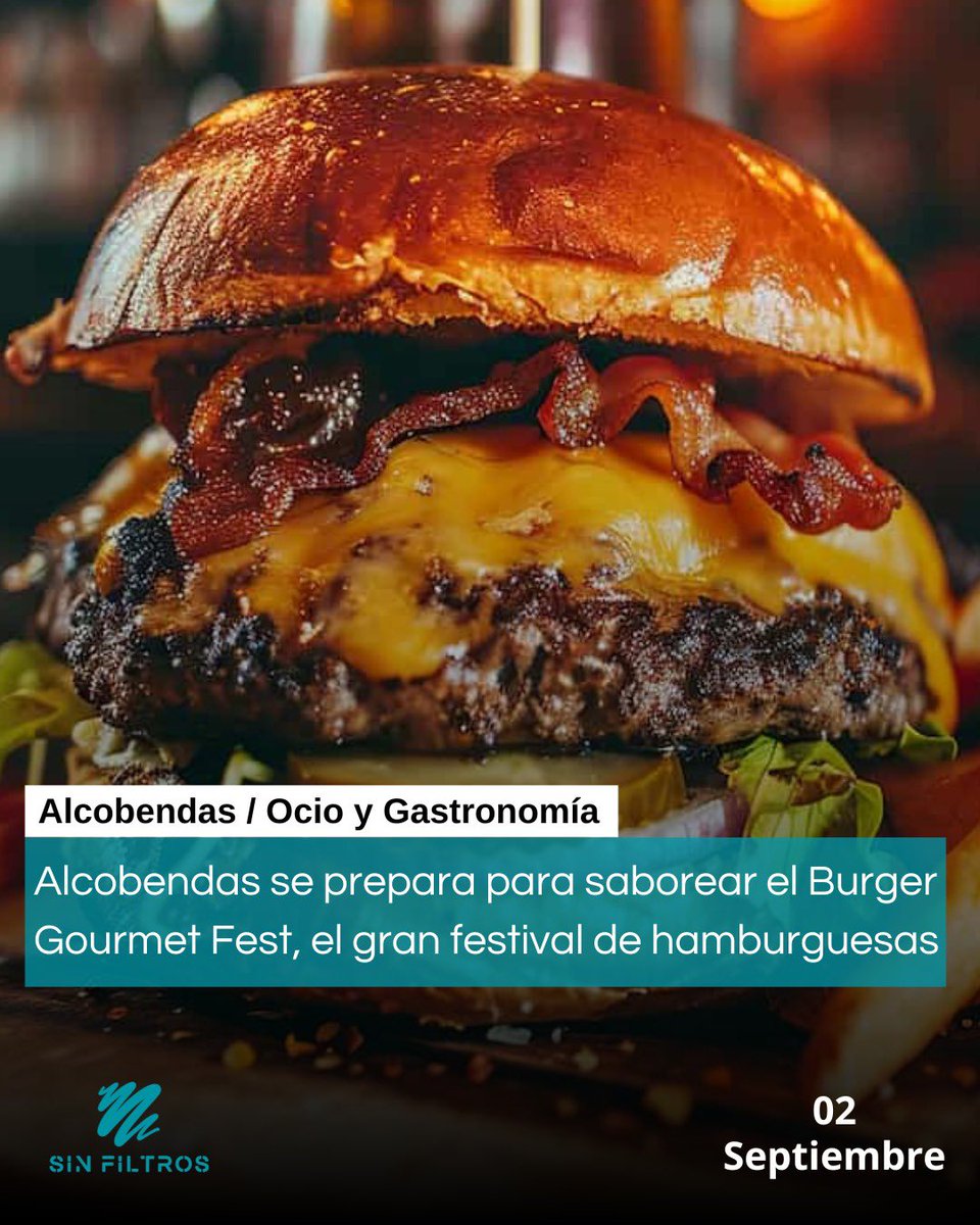 🔷 Alcobendas se prepara para saborear el Burger Gourmet Fest, el gran festival de hamburguesas

📣 Del 4 al 7 de septiembre, el Recinto Ferial del Parque de Andalucía reunirá más de 9 foodtrucks y 18 irresistibles propuestas gastronómicas.

#Nosomos2s #LaVozArgentina