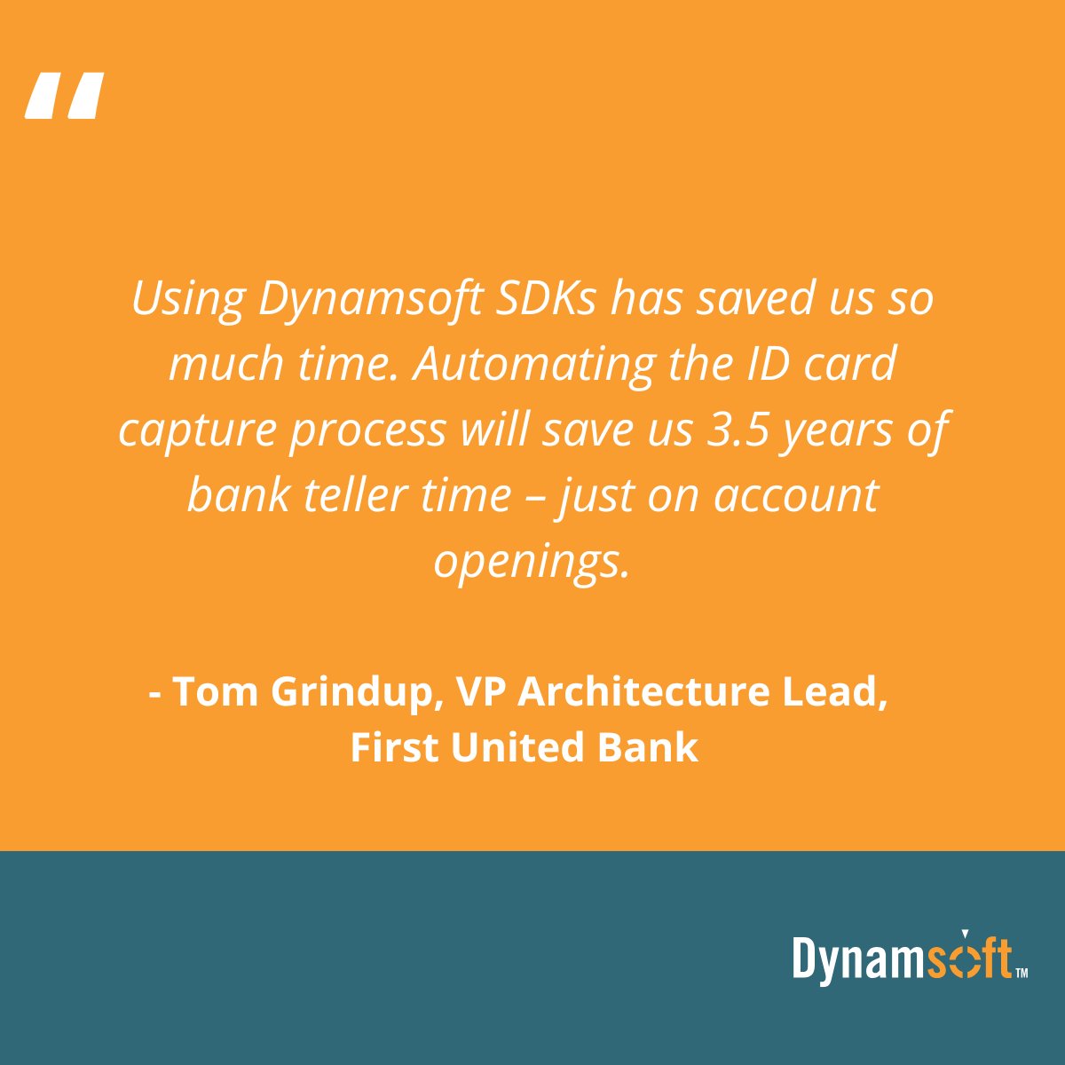 dynamsoft's tweet image. First United Bank transformed its customer onboarding process by significantly reducing account opening time by leveraging Dynamsoft SDKs. Bankers can now focus more on building relationships &amp;amp; guiding customers’ financial decisions.
dynamsoft.com/company/case-s…
#OCR #IDScanning