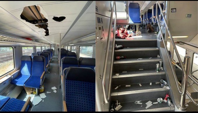 Derhottetyp's tweet photo. fahre gerade mit der regio nach frankfurt und wurde von linken hooligans angegriffen. Mir wurde mehrfach vorgeworfen rechts zu sein (wegen meinem blauen augen) und ich wurde stark geschalgen #rechts #fucklinke #bringthemback https://t.co/jCQgro1ERn
