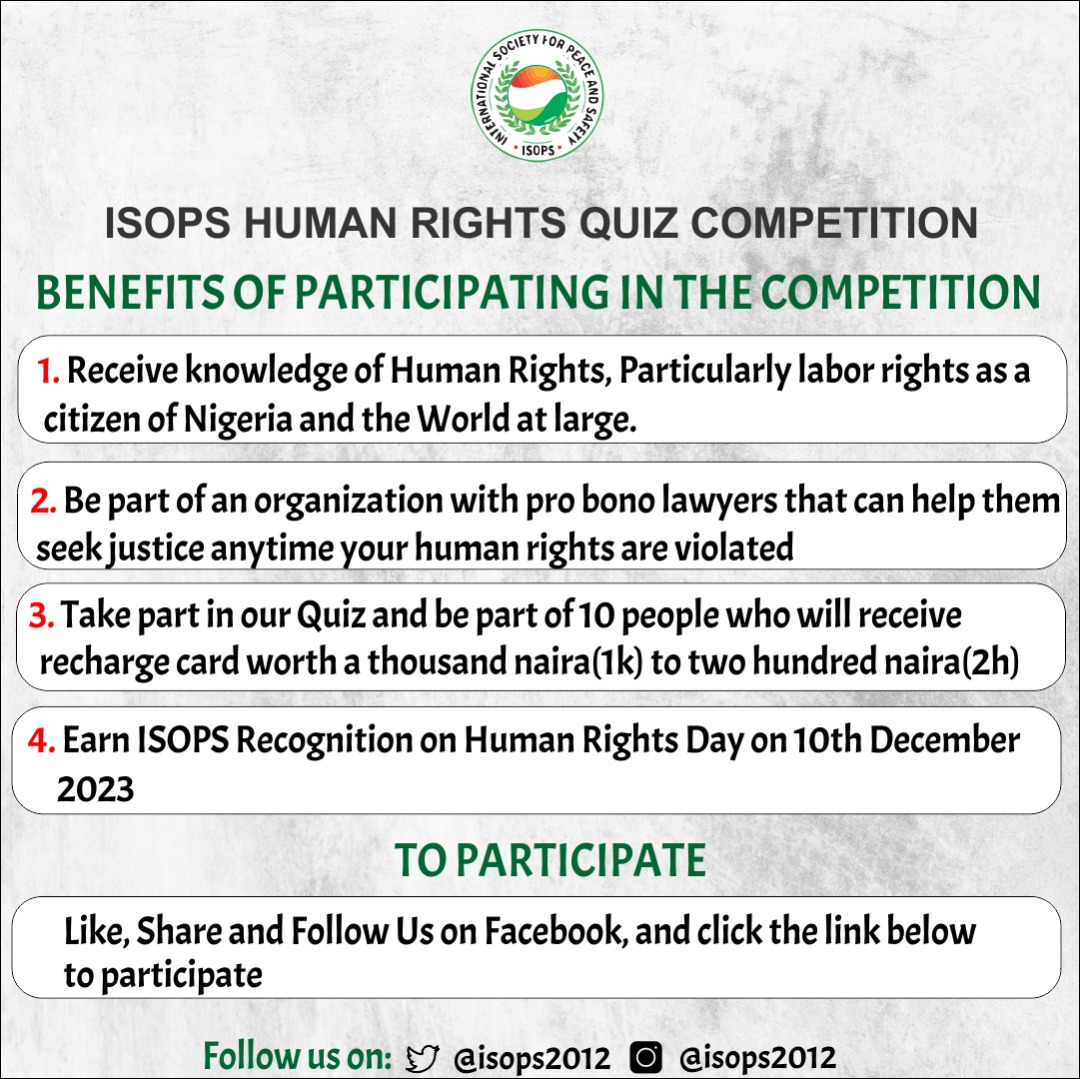 ISOPS2012's tweet photo. As a Human rights practitioner it aids in recognizing  the inherent worth and dignity of every individual, it also protect individuals from exploitation, violence, and abuse, lastly it promotes individual freedom and autonomy. https://t.co/Nsefjputyl