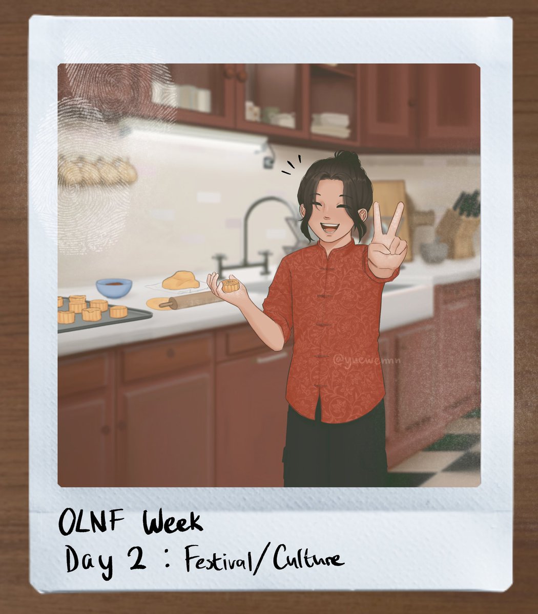 #OLNFweek2025
Day 2: Festival/Culture

Making mooncakes with Qiu in Tam’s kitchen
#QiuLin #TamarackBaumann #OurLifeNowAndForever