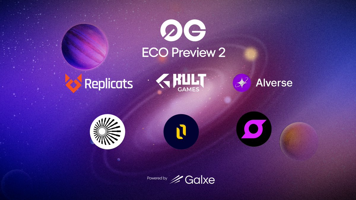 Galxe (@galxe) on Twitter photo Take off with 0G Eco Preview 2 🐼
Discover the <a href="/0G_labs/">0G Labs (Ø,G) - AI L1</a> ecosystem on <a href="/GalxeQuest/">Galxe Quest</a> and unlock the second wave of testnet dApps in this sprint
Board the mission now: g.xyz/0gecopreview2-… Take off with 0G Eco Preview 2 🐼
Discover the <a href="/0G_labs/">0G Labs (Ø,G) - AI L1</a> ecosystem on <a href="/GalxeQuest/">Galxe Quest</a> and unlock the second wave of testnet dApps in this sprint
Board the mission now: g.xyz/0gecopreview2-…