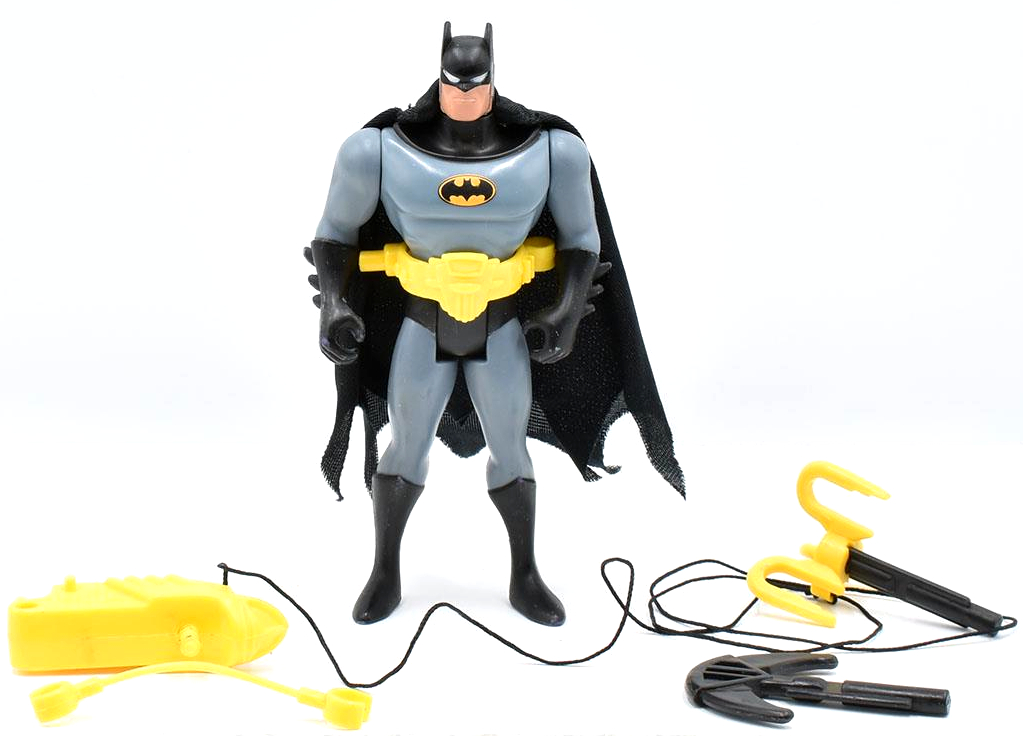 Did you know the first wave of Batman: The Animated Series action figures by Kenner weren't available for the show's Sept. 1992 debut? The figures wouldn't toy shelves until Jan. 1993, but were big sellers regardless, led by "Combat Belt Batman!" #BatmanTAS #Batman #ActionFigures