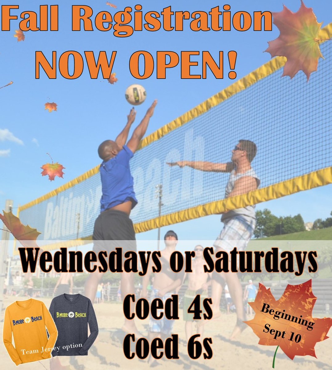 BaltimoreBeach's tweet photo. Fall Ball starts THIS WEEK! 🍂🏐 - https://t.co/KuTXPYpOwF https://t.co/lbZT49c3YF