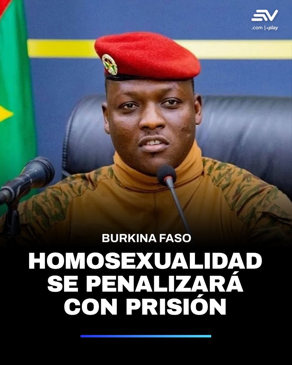 EcuavisaInforma's tweet photo. En Burkina Faso se oficializó una ley que prohíbe la homosexualidad y la penaliza con hasta cinco años de prisión. 👉 https://t.co/RVAEEwMUUK https://t.co/5dguS2PzEQ