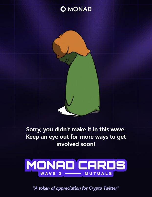 still not get the monad card so sad 😭
<a href="/monad/">Monad (mainnet arc)</a>