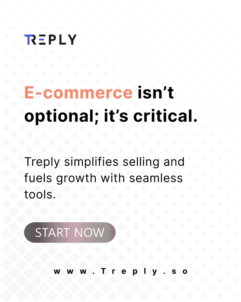 usetreply's tweet photo. Every business today needs to be where its customers are: online. Treply is here to simplify selling, streamline your store, and fuel your growth with seamless tools. With Treply, your business is always open and always growing. 

https://t.co/OMkMfIRLDk
#Treply https://t.co/oAQRcI7sDg