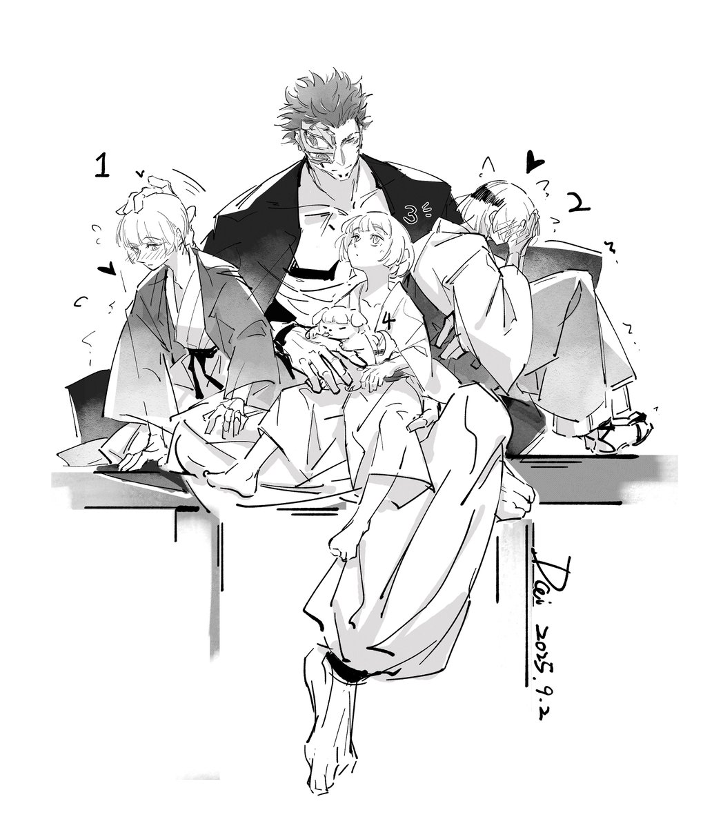 #呪术回戦 #jjk #sukuna #uraume #sukume
四只手可以摸四只小狗🐕