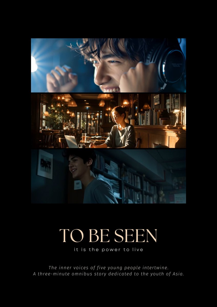 TechTalkNAVI's tweet image. Inspiring Asia Film Festival参加作品
THEME: Youth Mental Well-Being

「To Be Seen—it is the power to live—」

Loneliness and hope lurk in the small moments of everyday life.
This approximately three-minute omnibus story is dedicated to the youth of Asia.

#HailuoAI 
#MiniMAX…