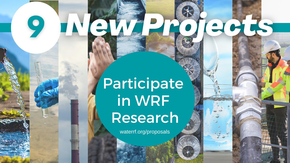 🚨 We're seeking proposals for nine new research projects 🚨

View Open RFPs ➡️ lnkd.in/dqbrdmiJ

💧 Taking a One Water approach, these requests for proposals (RFPs) focus on pathogens, condition assessment, microplastics, biosolids, methane emissions, and more.