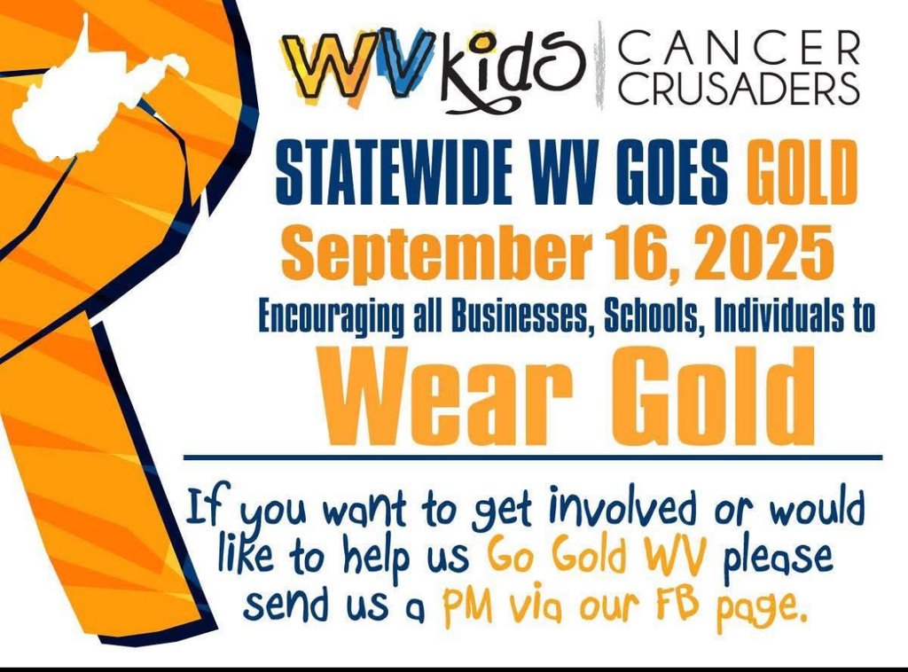 The Student Council  would like to encourage everyone to wear gold on September 16 to support awareness of childhood cancer. #MohiganGoldStrong?