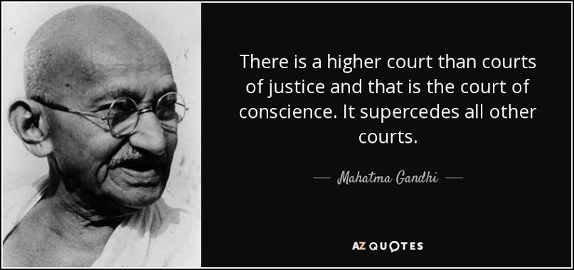 Nehruvian (@_nehruvian) on Twitter photo " There is a higher court than court of justice and that is the court of conscience. It supercedes all other courts."__ Mahatma Gandhi. " There is a higher court than court of justice and that is the court of conscience. It supercedes all other courts."__ Mahatma Gandhi.