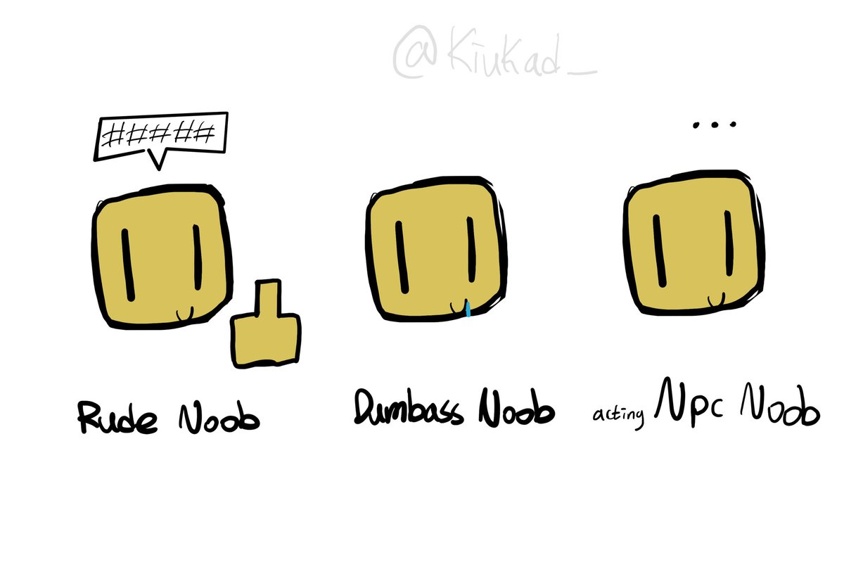 kiukad_'s tweet image. my headcanons types of them #noob #guest