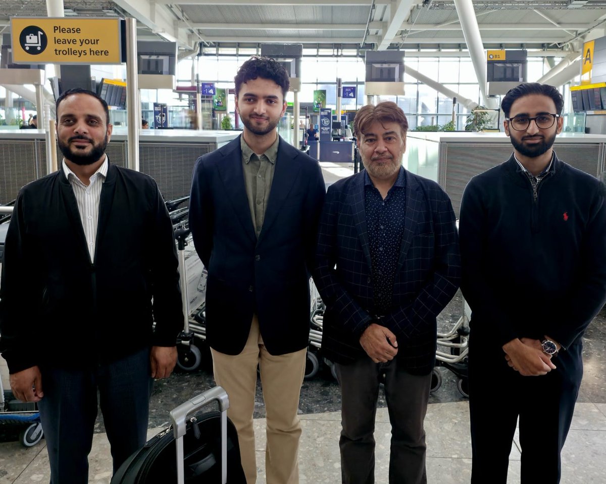 Shaykh Ahmad Mustafa al-Arabi al-Qadri has departed for Canada from the United Kingdom, after successfully completing his visit of Pakistan, Europe, and the UK.   #ShaykhAhmadQadri #AlHidayah2025 #Pakistan #UK #Europe #Islam #Quran #MinhajulQuran