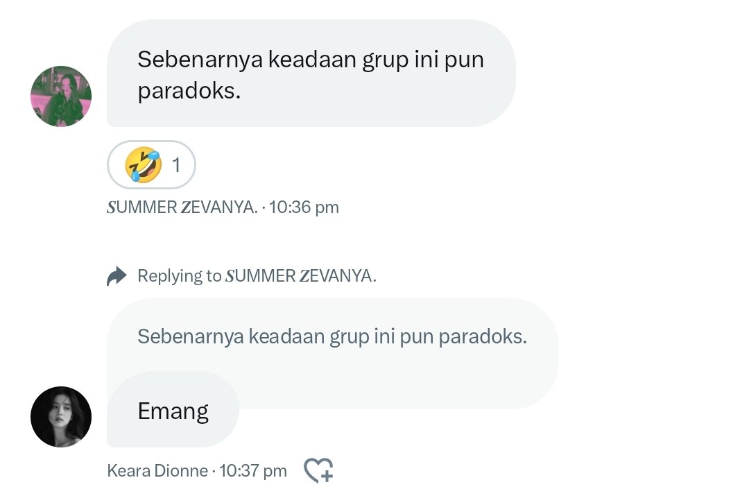 ㅤ
♧ I won't be able to find friends who I can debate with and still be humorous at the same time apart from them. 😂🤣🫰🏻
ㅤ