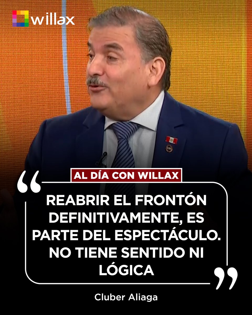 willaxtv's tweet image. Cluber Aliaga cuestiona propuesta para reabrir El Frontón: "Definitivamente, es parte del espectáculo. No tiene sentido ni lógica. El Callao debe dejar de ser estigmatizada como una zona de delincuentes".

#AlDíaConWillax #cluberaliaga #elfrontón