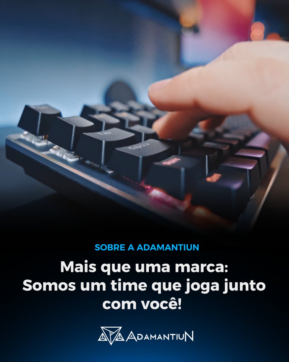Adamantiun's tweet photo. Na Adamantiun, cada detalhe tem um propósito: potência, resistência e identidade. 💎
Mais que equipamentos, criamos ferramentas que evoluem com você, personalizadas para refletir seu estilo. 🎮✨

Seja nos games, na criação ou no trabalho, jogamos sempre ao seu lado! https://t.co/ztm8plxXjA
