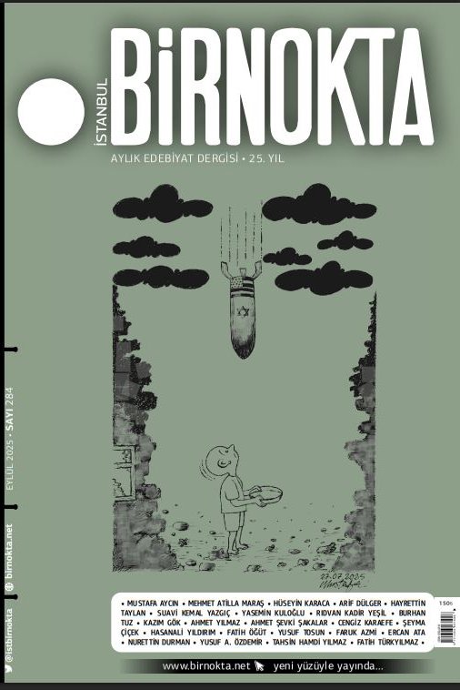 Birnokta Sunuş, Eylül 2025, Sayı: 284  
Gazze gibi ateşe koşan pervanelerin diyarı olan coğrafyamız, millet ruhumuz, hakikat âşıkları çıkarmada pek münbittir.