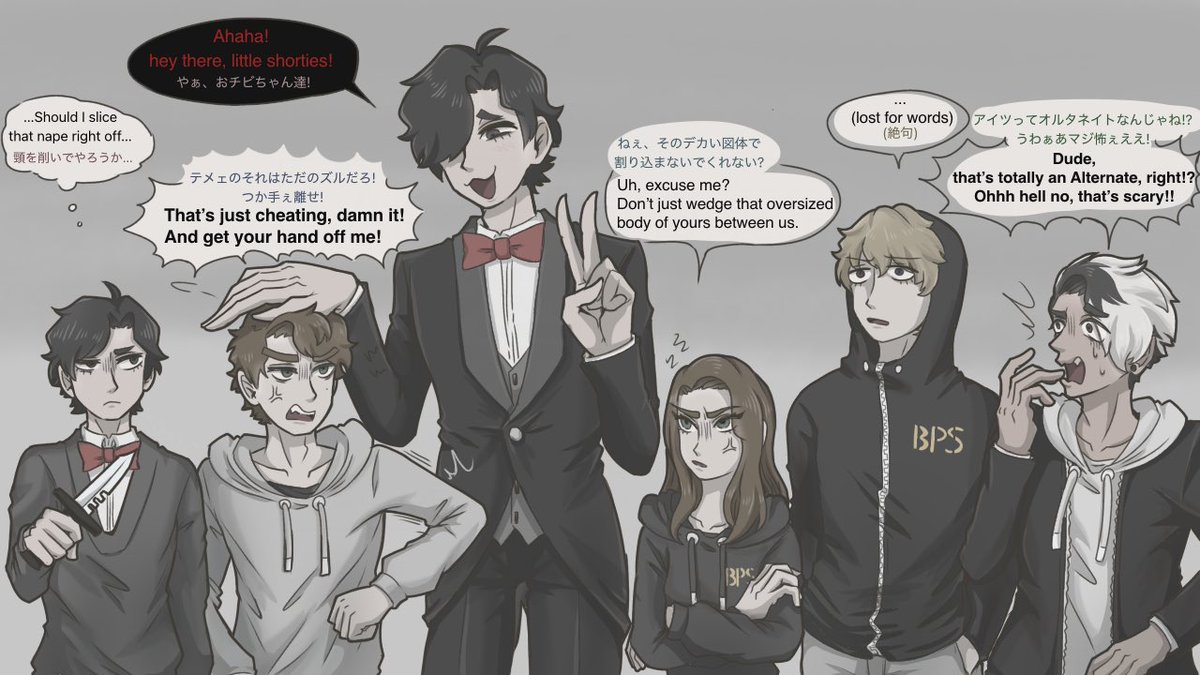 Brain’s glitching because of someone 😅 but yeah, the way I usually draw them, they’re all 5'7+ except Sarah.
#mandelacatalogue