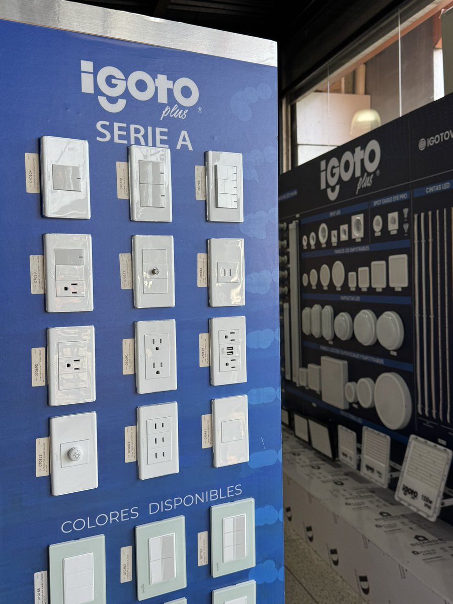 📍En nuestra tienda de Unare 1 contamos con nueva exhibición de nuestros aliados de IGOTO Venezuela para que vivas una mayor experiencia, conozcas su luminaria y pruebes su nueva línea inteligente📲🔝
