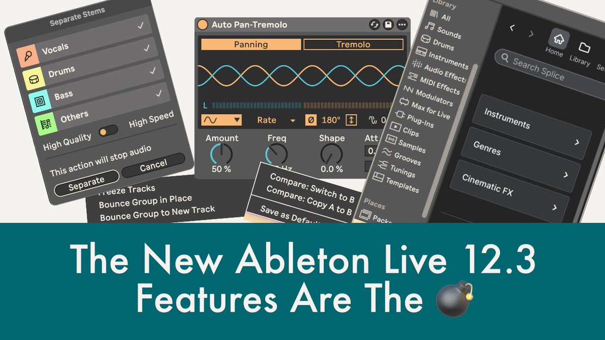 The public beta for <a href="/Ableton/">Ableton</a> Live 12.3 is out today. Here's a full walkthrough of all the new amazing features: youtu.be/mjDWcjz7TbA
#ableton #tutorial