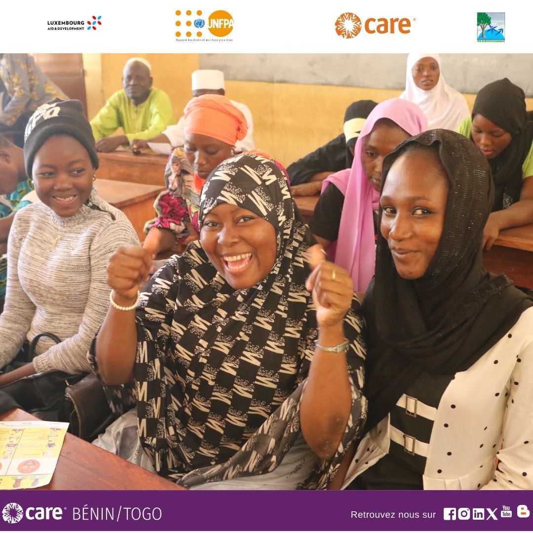 Une jeunesse responsable, autonome et engagée:
c’est l’ambition du #ProjetYES, désormais en 3ᵉ phase.
Ce projet est mis en œuvre  par @CAREBeninTogo &amp; ONG Vie/Environnement avec l’appui de <a href="/UNFPA/">UNFPA</a> &amp; le royaume de Luxembourg.
#JeunesEngagés #Leadership #Autonomisation