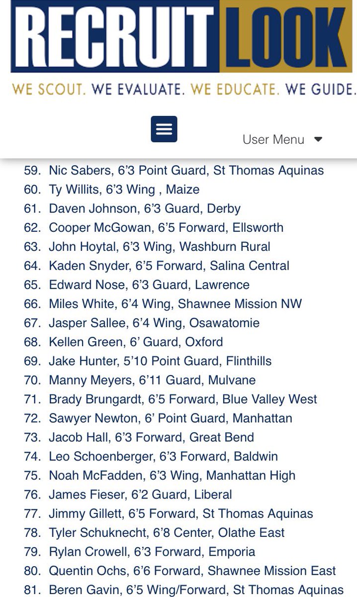 👀 <a href="/NicSabers/">Nic Sabers</a> <a href="/JimmyGillett21/">Jimmy Gillett</a> <a href="/BerenBuckets26/">Beren Gavin</a> Thank you <a href="/RL_HoopsKS/">RecruitLook Hoops Kansas</a> for including our guys in your 2026 Rankings.