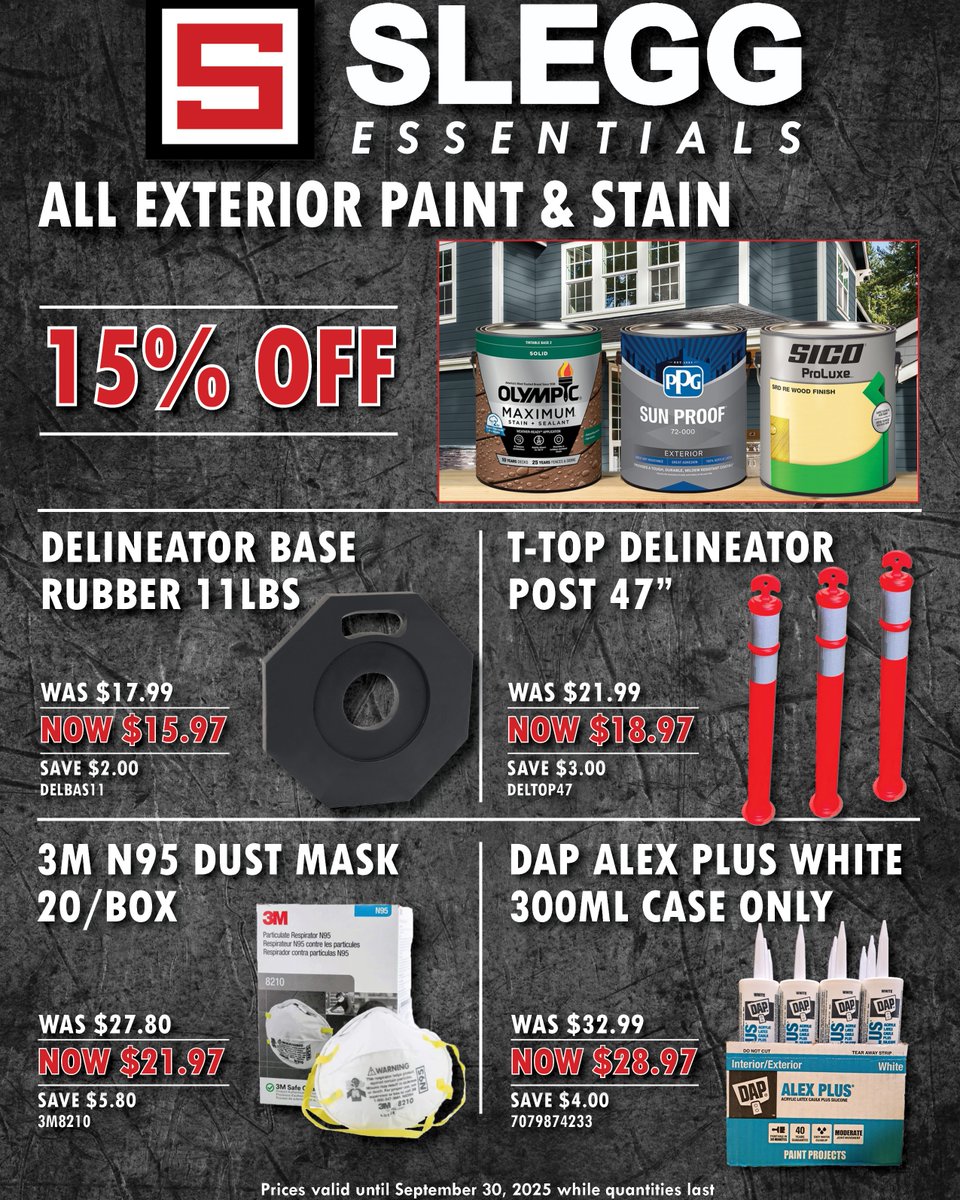 Gear Up for Fall with Slegg Essentials! Refresh your outdoor space and wrap up those summer projects with amazing deals. Stock up now and save up to $400 on the essentials you need to take on fall with ease. #SleggEssentials #SleggBuildingMaterials