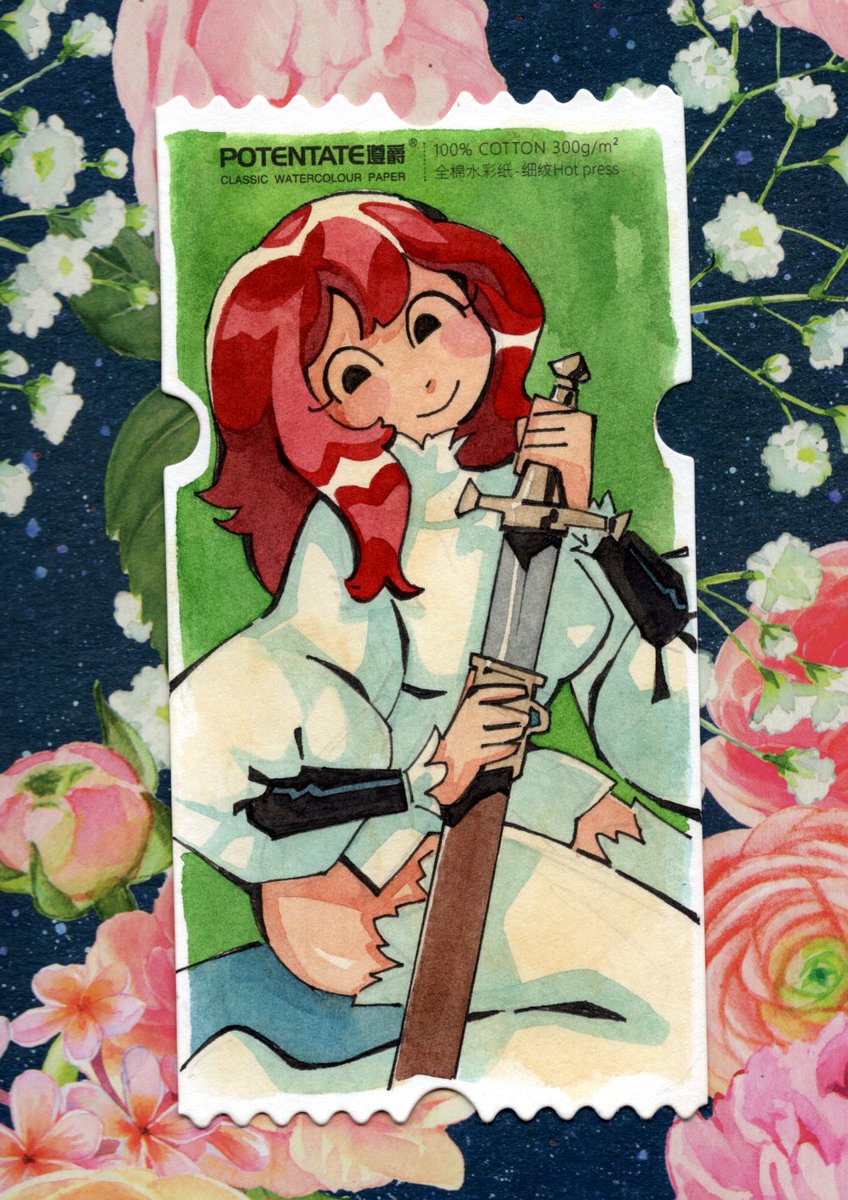Fiammetta card I made during a con, found deep in the archives...