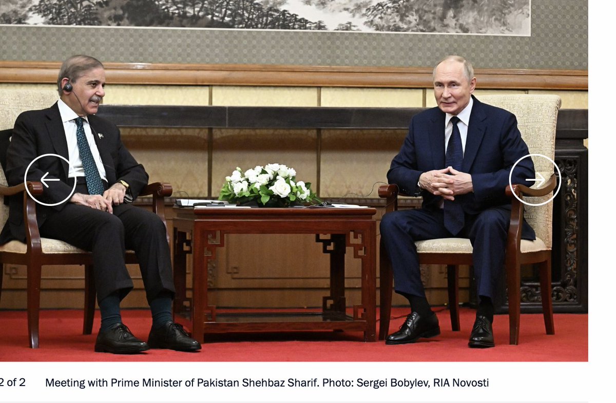 Kabir Taneja (@kabirtaneja) on Twitter photo "Notably, Pakistan remains our traditional partner in Asia." Putin on Russia - Pakistan ties after meeting Shehbaz Sharif in Beijing. #SCO en.kremlin.ru/events/preside… "Notably, Pakistan remains our traditional partner in Asia." Putin on Russia - Pakistan ties after meeting Shehbaz Sharif in Beijing. #SCO en.kremlin.ru/events/preside…