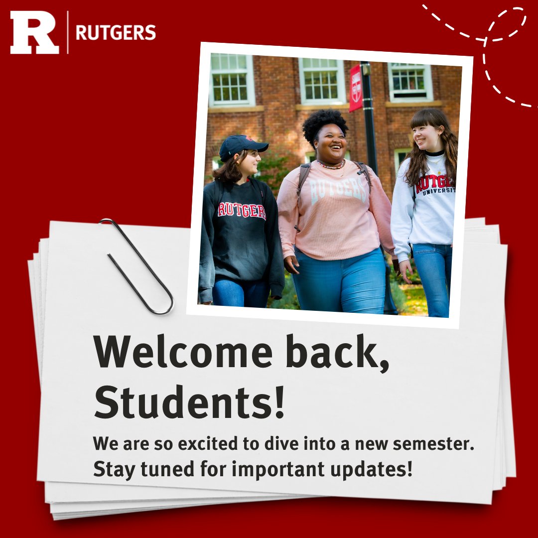 Welcome back, Animal Science students, and welcome to Rutgers to our first-year and new transfer students!

Please stay tuned to social channels over the next couple of days for some important updates regarding deadlines, open classes, important dates, and more. 📅