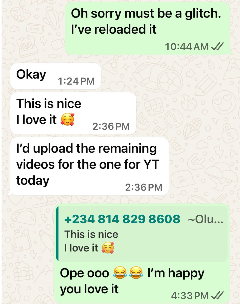 TODAY’S REVIEW: My clients are always coming back with more video editing projects why? Because they love what I do. 

#hireme
#videoeditor 
#clientreview