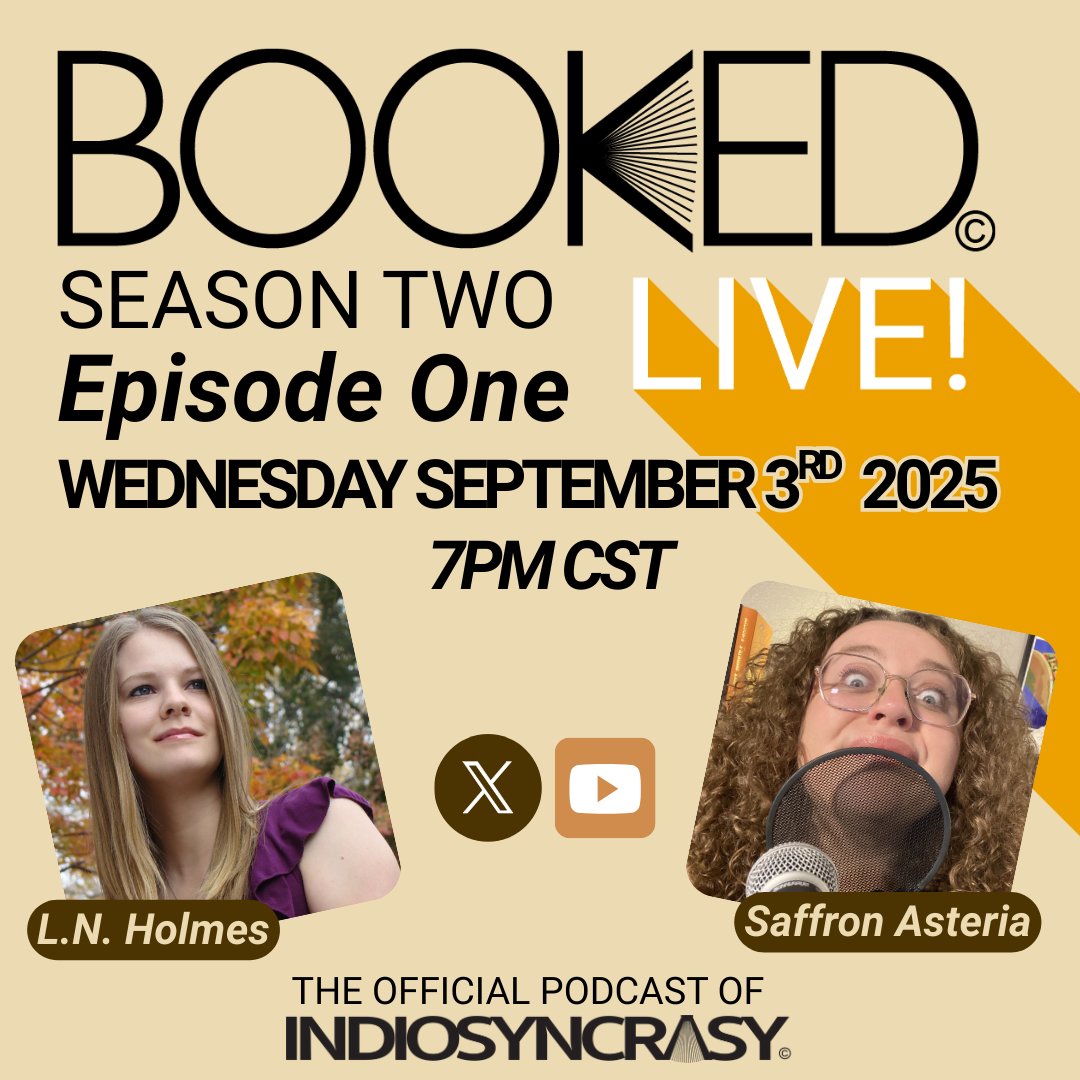 Indiosyncrasy (@indiosyncbooks) on Twitter photo BOOKED Season Two, Episode One is tomorrow!!
Join me (<a href="/SaffronAsteria/">Saffron Asteria</a>) and my wonderful guest <a href="/lnholmes/">Lauren Holmes</a> tomorrow at 7pm CST :D
We'll be discussing the incredible <a href="/SpecAwards/">Small Spec Book Awards</a> and her upcoming novel 'The Floating Castle'!
See you there my gorgeous little BOOKEDlings xoxo BOOKED Season Two, Episode One is tomorrow!!
Join me (<a href="/SaffronAsteria/">Saffron Asteria</a>) and my wonderful guest <a href="/lnholmes/">Lauren Holmes</a> tomorrow at 7pm CST :D
We'll be discussing the incredible <a href="/SpecAwards/">Small Spec Book Awards</a> and her upcoming novel 'The Floating Castle'!
See you there my gorgeous little BOOKEDlings xoxo