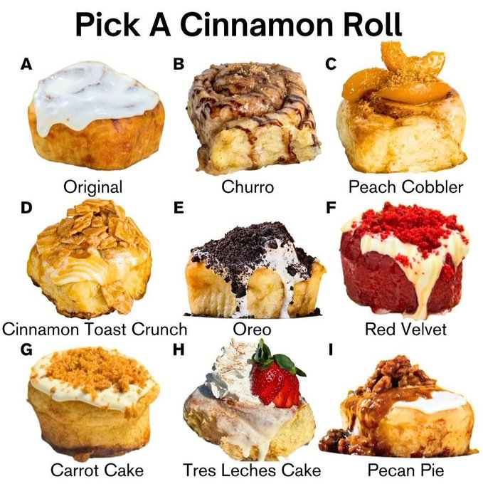 Pick one for Breakfast, one for Lunch, and one for dinner.

Go!