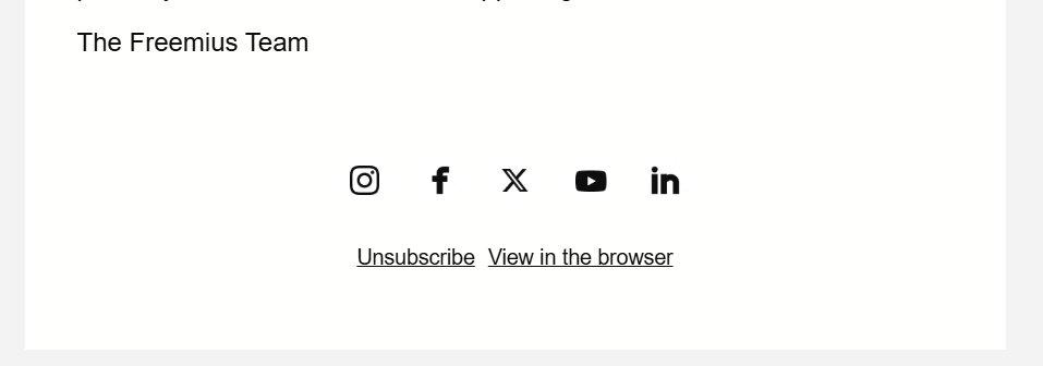 My absolute favourite thing in the world is plain text unsubscribe links