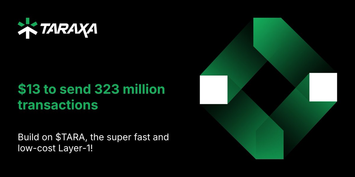 In the 30 days ending in August 26, 2025, there were 323 million transactions processed on the Taraxa mainnet, spending a total of 6.86 trillion gas, all in total cost... 

$13.22

13 bucks, for 323 million transactions. I call that a bargain! 

Build on $TARA, the super fast and